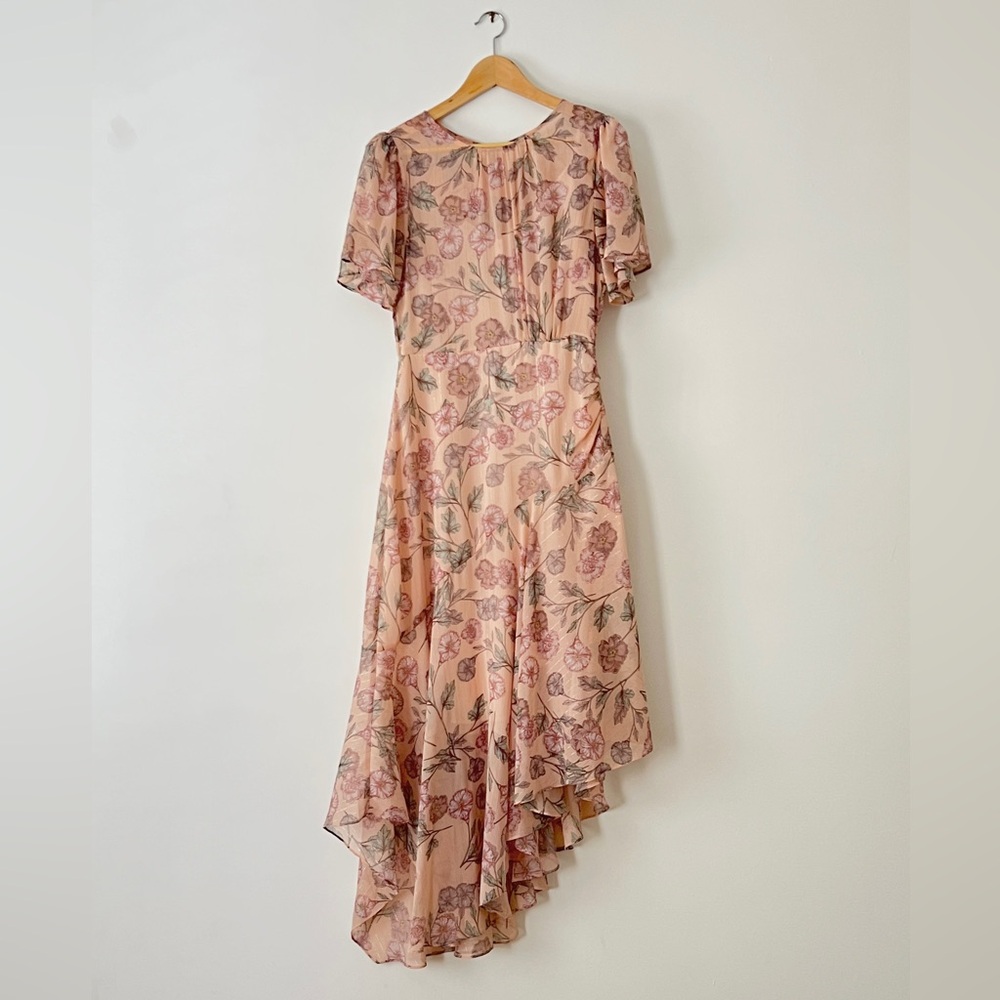 ASTR asymmetrical Floral Pink Dress size M